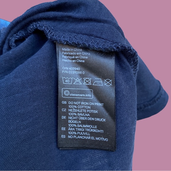 navy blue graphic tee - Picture 6 of 8